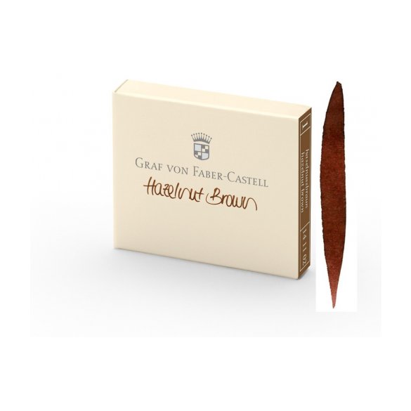 NABOJE GRAF VON FABER-CASTELL HAZELNUT BROWN 6szt.
