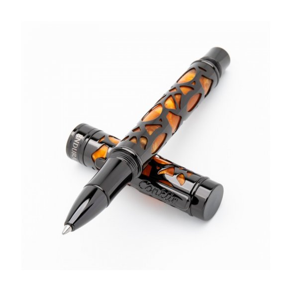 PIÓRO KULKOWE CONKLIN ENDURA DECO CREST, ORANGE METAL