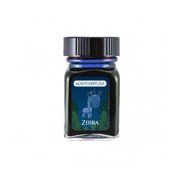 ATRAMENT MONTEVERDE JUNGLE 30ML ZEBRA BLUE
