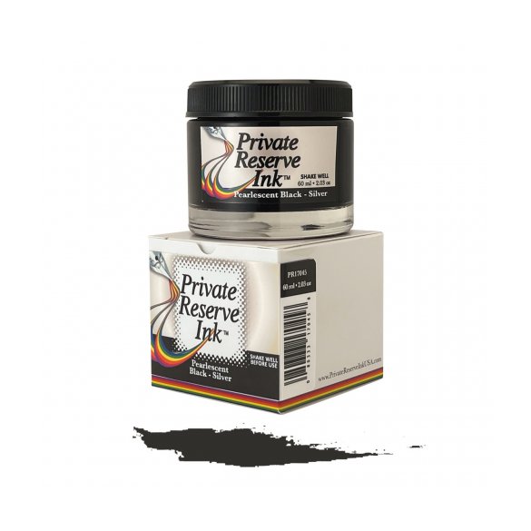 ATRAMENT PRIVATE RESERVE PEARLESCENT BLACK-SILVER 60ML