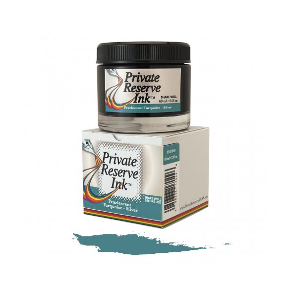 ATRAMENT PRIVATE RESERVE PEARLESCENT TURQUOISE-SILVER 60ML