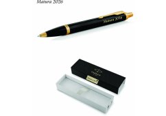 SZCZĘŚLIWY DŁUGOPIS PARKER IM BLACK GT Z GRAWEREM MATURA 2026 PLUS TABLICZKA MATURA 2026