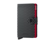 PORTFEL SECRID RFID MINIWALLET CUBIC BLACK-RED