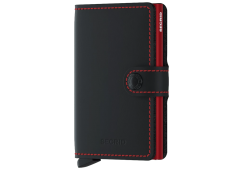 PORTFEL SECRID RFID MINIWALLET MATTE BLACK & RED