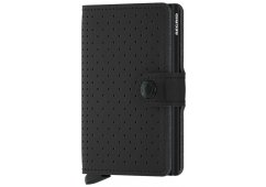 PORTFEL SECRID RFID MINIWALLET PERFORATED BLACK