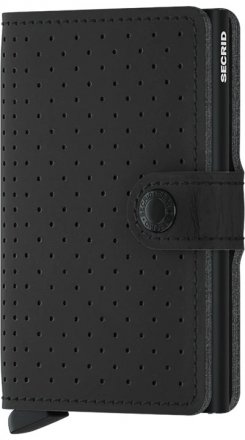 PORTFEL SECRID RFID MINIWALLET PERFORATED BLACK