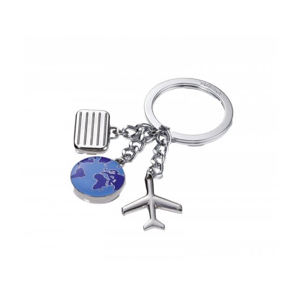 BRELOK TROIKA SAMOLOTOWY, 3 CHARMSY, METAL 