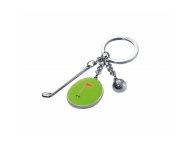 BRELOK TROIKA GOLFOWY, 3 CHARMSY, METAL EMALIOWANY