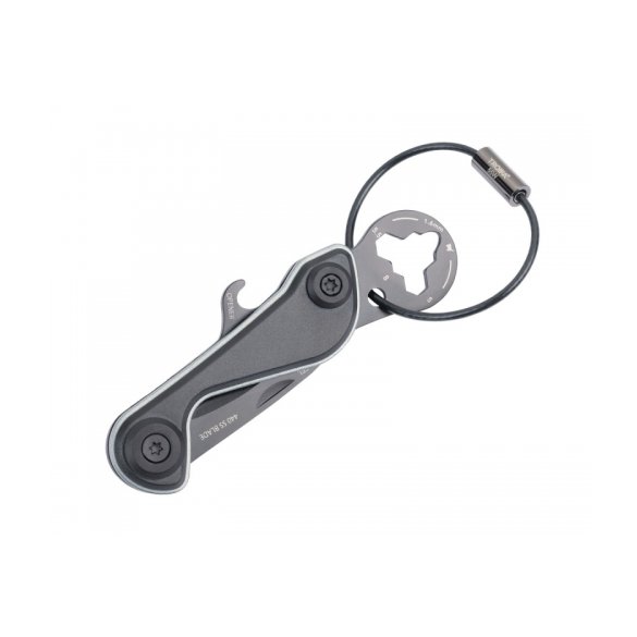BRELOK TROIKA PARCEL CUT AND CART, 9 FUNKCJI, KARABIŃCZYK, CZARNO TYTANOWY