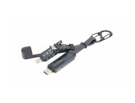 BRELOK TROIKA SZYBKO W DRODZE + KABEL ŁADUJĄCY USB-C, CZARNY