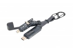 BRELOK TROIKA SZYBKO W DRODZE + KABEL ŁADUJĄCY USB-C, CZARNY