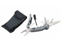 WIELOFUNKCYJNY BRELOK TROIKA FIRE TOOL, 14 FUNKCJI, SZARY 