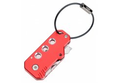 WIELOFUNKCYJNY BRELOK TROIKA KEYTOOL 11 FUNKCJI, CZERWONY + GRAWER GRATIS