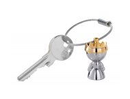 BRELOK TROIKA MAŁA KRÓLOWA, METAL CHROMOWANY