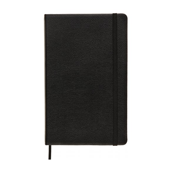 NOTATNIK MOLESKINE LEATHER BLACK W MIĘKKIEJ OPRAWIE