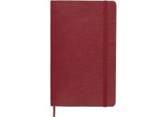 NOTATNIK MOLESKINE LEATHER BORDEAUX W MIĘKKIEJ OPRAWIE