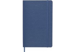 NOTATNIK MOLESKINE LEATHER BLUE W MIĘKKIEJ OPRAWIE