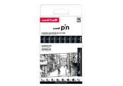 ZESTAW CIENKOPISÓW KREŚLARSKICH UNI PIN 200 0,05 - 1,2 mm, 8 szt.