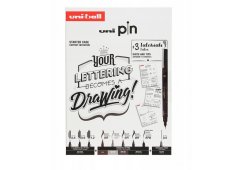 ZESTAW STARTOWY UNI PIN LETTERING 9 SZT. + 3 TUTORIALE