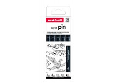 ZESTAW CIENKOPISÓW KREŚLARSKICH UNI PIN 200 CALLIGRAPHY 0,1 - 3 mm, 5 szt. 