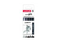 ZESTAW CIENKOPISÓW KREŚLARSKICH UNI PIN 200 COMICS 0,7 - 1 mm, PĘDZĘLKI 5 szt. 