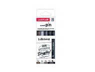 ZESTAW CIENKOPISÓW KREŚLARSKICH UNI PIN 200 LETTERING 5 SZT.