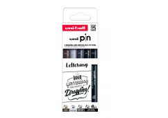 ZESTAW CIENKOPISÓW KREŚLARSKICH UNI PIN 200 LETTERING 5 SZT.