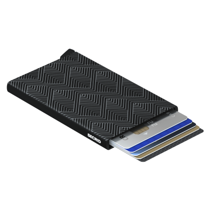 PORTFEL SECRID RFID CARDPROTECTOR LASER STRUCTURE BLACK