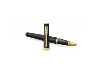 Pióro kulkowe Parker Meridian Matte Black GT, czarne matowe ze złotymi wykończeniami