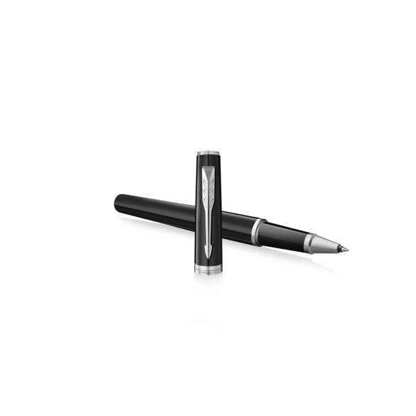 Pióro kulkowe Parker Meridian Glossy Black CT, czarne błyszczące ze srebrnymi wykończeniami