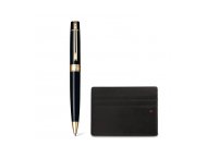 ZESTAW SHEAFFER DŁUGOPIS 300 CZARNY GT Z ETUI NA KARTY