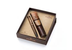 Sheaffer Coffee Edition – zestaw prezentowy: pióro wieczne 100 i skórzane etui