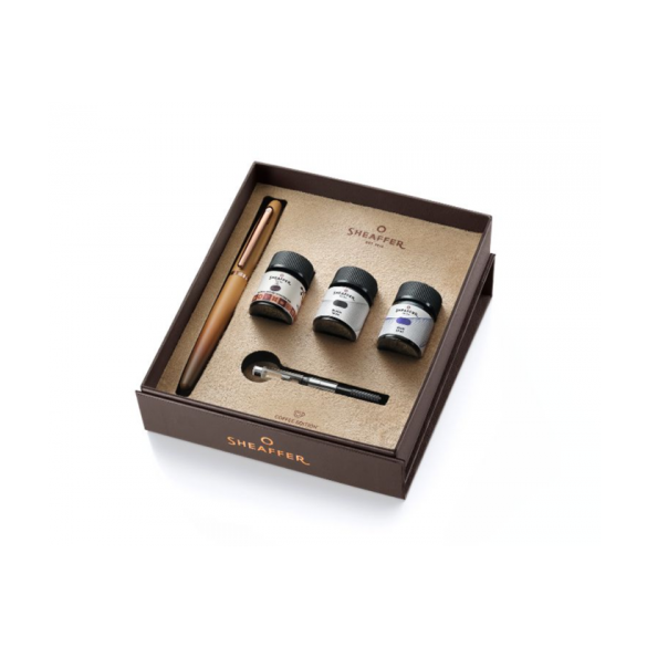 Sheaffer Coffee Edition – zestaw prezentowy: pióro wieczne VFM i 3 atramenty