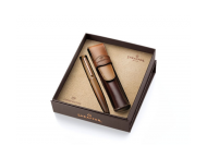 Sheaffer Coffee Edition – zestaw prezentowy: roller VFM i skórzane etui na roller