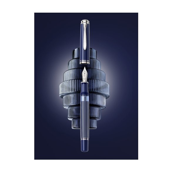 PIÓRO PELIKAN SOUVERÄN® M815 METAL STRIPED BLUE EDYCJA SPECJALNA