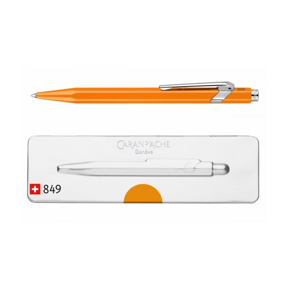 DŁUGOPIS CARAN D'ACHE 849 POP FLUO POMARAŃCZOWY