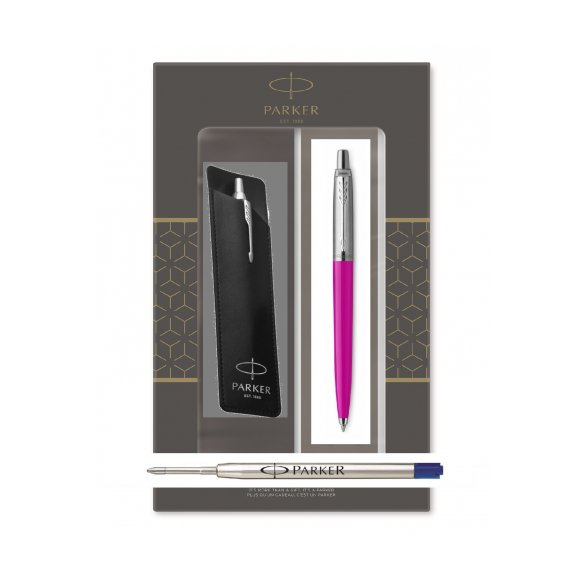 ZESTAW DŁUGOPIS PARKER JOTTER ORIGINALS MAGENTA + ETUI PARKER + DODATKOWY WKŁAD