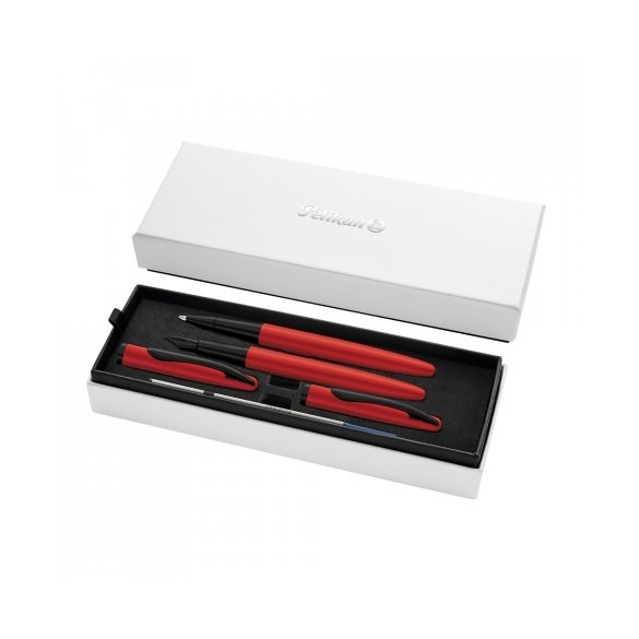 ZESTAW PELIKAN JAZZ NOBLE ELEGANCE PIÓRO I ROLLER RED