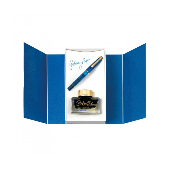 PIÓRO WIECZNE PELIKAN CLASSIC M200 GOLDEN LAPIS Z ATRAMENTEM