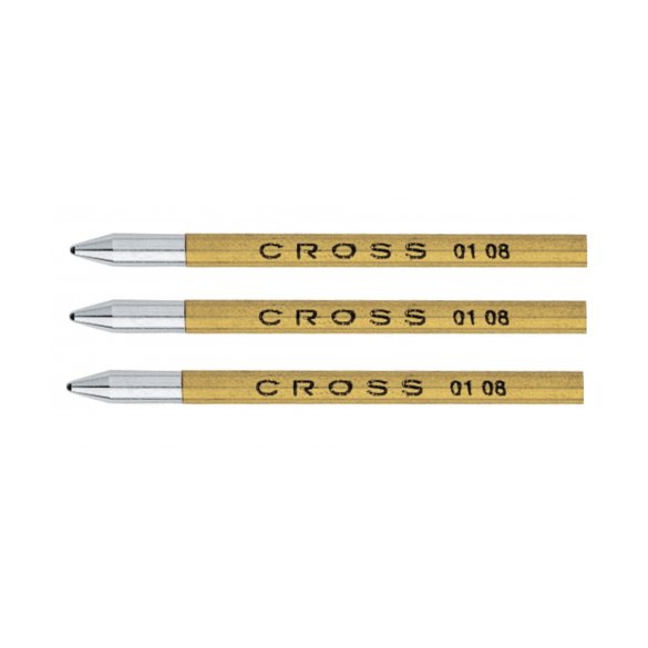Wkład DO DŁUGOPISU CROSS KRÓTKI CZARNY 3 SZTUKI