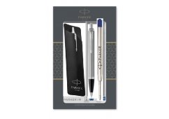ZESTAW DŁUGOPIS PARKER IM BRUSH METAL CT + POJEDYNCZE ETUI + DODATKOWY WKŁAD