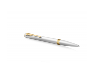 Długopis Parker Meridian Chrome GT, srebrny, złote wykończenia