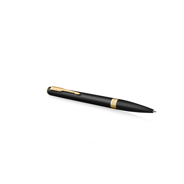 Długopis Parker Meridian Matte Black GT, czarny matowy, złote wykończenia