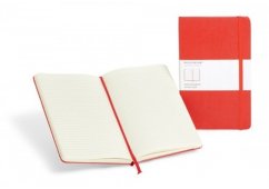 NOTES MOLESKINE CLASSIC POCKET CZERWONY W KRATKĘ, OPRAWA TWARDA