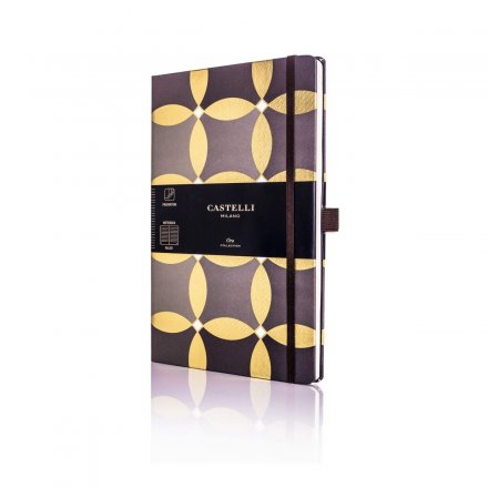 NOTATNIK CASTELLI MILANO ORO CIRCLES