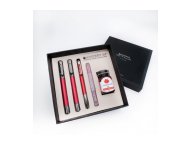 ZESTAW MONTEVERDE RITMA RED PIÓRO WIECZNE, ROLLER I DŁUGOPIS W PUDEŁKU 