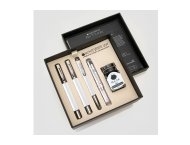ZESTAW MONTEVERDE RITMA SILVER PIÓRO WIECZNE, ROLLER I DŁUGOPIS W PUDEŁKU 