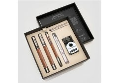 ZESTAW MONTEVERDE WALNUT PIÓRO WIECZNE, ROLLER I DŁUGOPIS W PUDEŁKU
