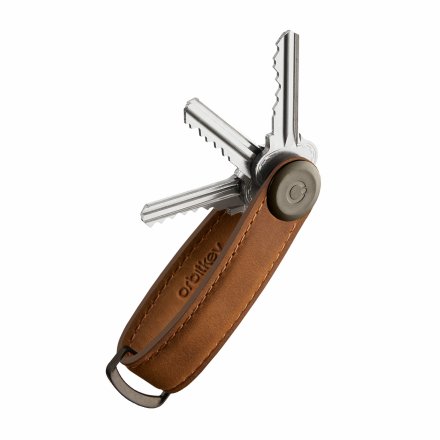 Skórzane etui na klucze Orbitkey 2.0 CRAZY HORSE CHESTNUT BROWN