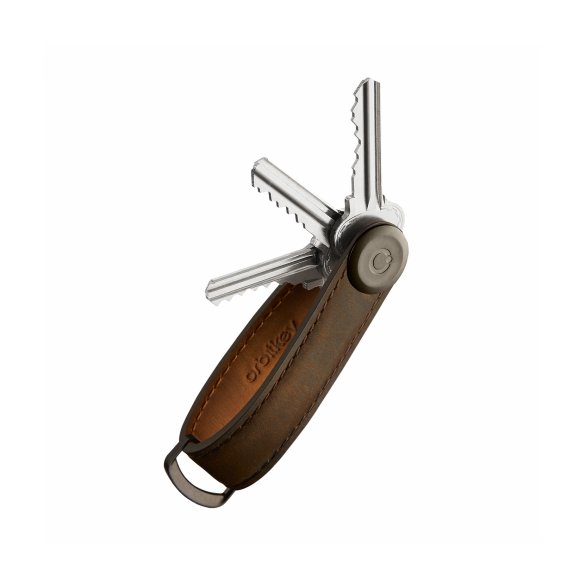 Skórzane etui na klucze Orbitkey 2.0 CRAZY HORSE OAK BROWN